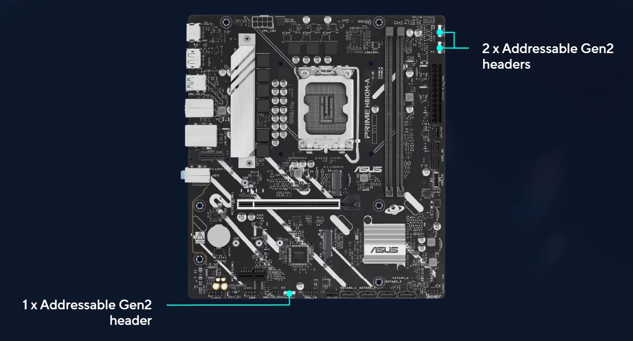 ASUS PRIME H810M-A-CSM Intel H810 LGA 1851 mATX motherboard, 6+1+1